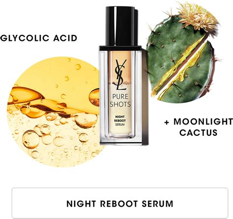 yves saint laurent day serum|PURE SHOTS NIGHT REBOOT SERUM .